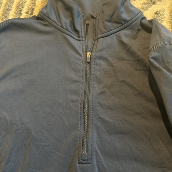 XL Nike Pro 1/4 Zip Pullover Top Women's Blue/Gray Sparkle Running Athletic Gym - Picture 4 of 7